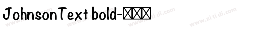 JohnsonText bold字体转换